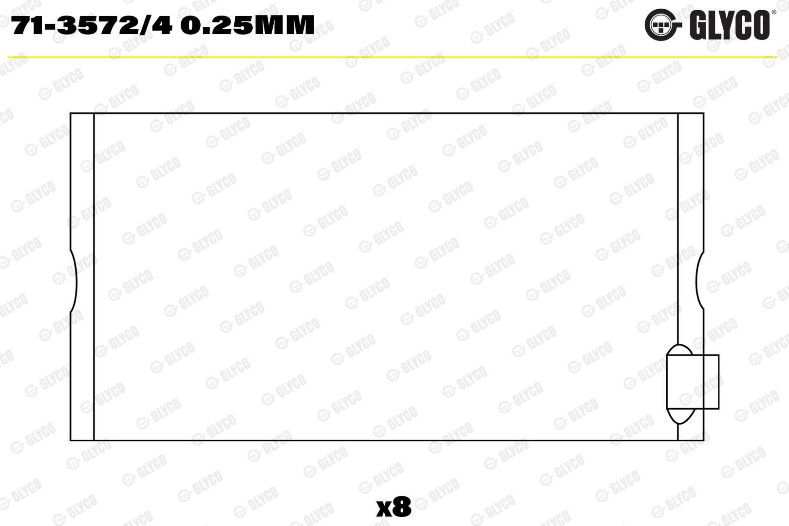 Вкладыши коленвала, шатунные, комплект, 1-й ремонт (+0,25) Mercedes 3660380510 цена, от 24.47 USD