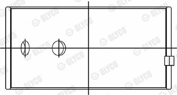 714113STD Glyco Комплект подшипников скольжения