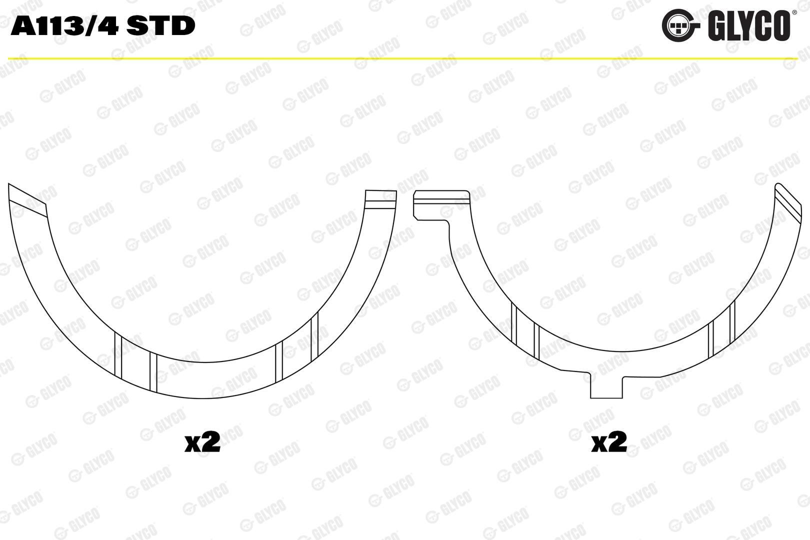 Упорное полукольцо коленчатого вала, компект Mercedes A6170331362 цена, от 17.74 USD