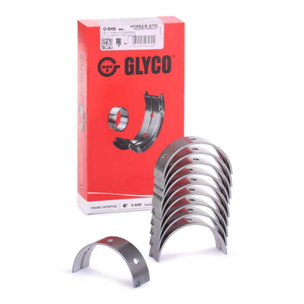 Купить H10525STD Glyco Вкладыши коленвала, коренные, комплект, стандарт (STD)