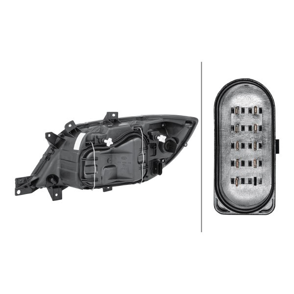 Правая блок фара HELLA 1EH246047021 цена, от 249.36 USD