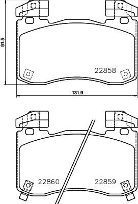 Купить 58101J5A55 Hyundai/Kia Колодки тормозные