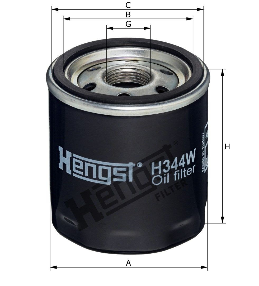 Фильтр очистки масла центробежный Hengst H344W цена, от 12.29 USD