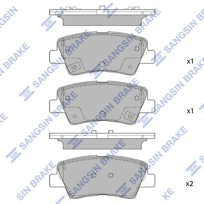 58302J9A80 Hyundai/Kia Колодки тормозные дисковые комплект