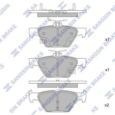 Купить Задние тормозные колодки Субару Аутбек V B15, BS