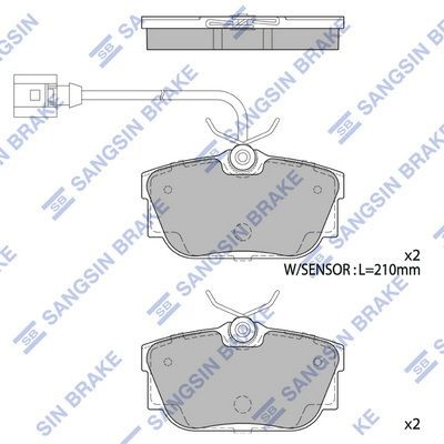 Колодки тормозные дисковые комплект на Volkswagen Transporter T3 24, 25, 251