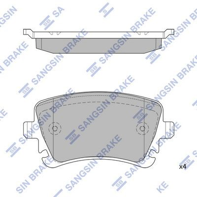 Колодки дисковые  Volkswagen Multivan T5 минивэн (7HM, 7HN, 7HF, 7EF, 7EM, 7EN) (2003 - 2016) цена, от 34.11 USD