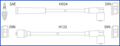 Провода высоковольтные на Nissan Sunny I B11