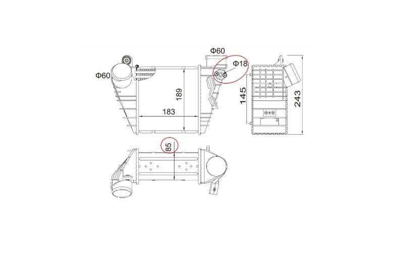  Интеркулер Volkswagen Golf 4