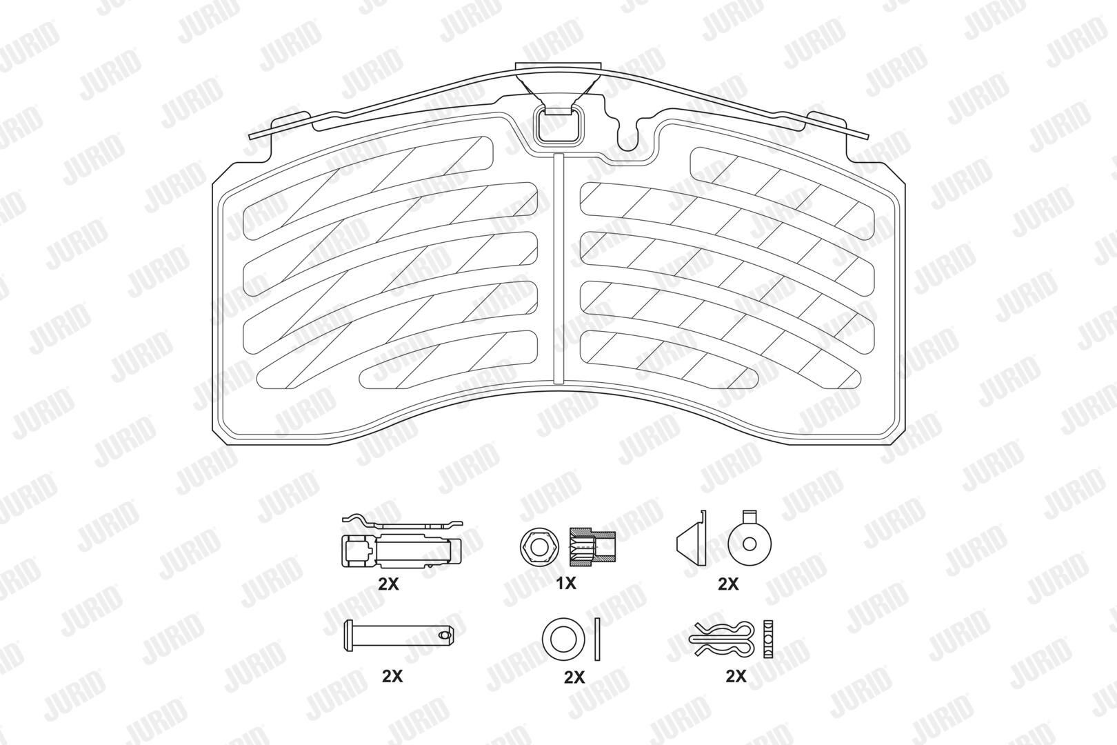 Колодки дисковые  Jurid/Bendix 2925705390 цена, от 101.74 USD