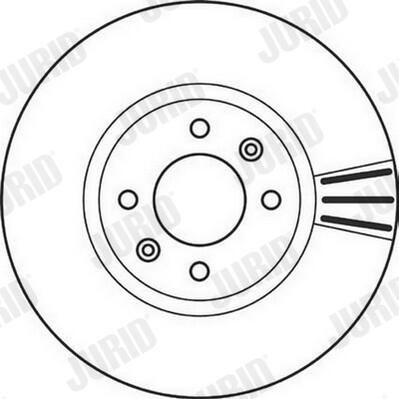 Тормоз дисковый передний Jurid/Bendix 562131JC цена, от 38.41 USD