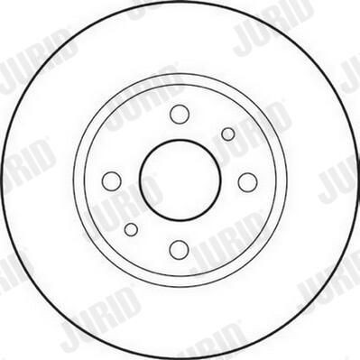 Передний тормозной диск Jurid/Bendix 562178JC