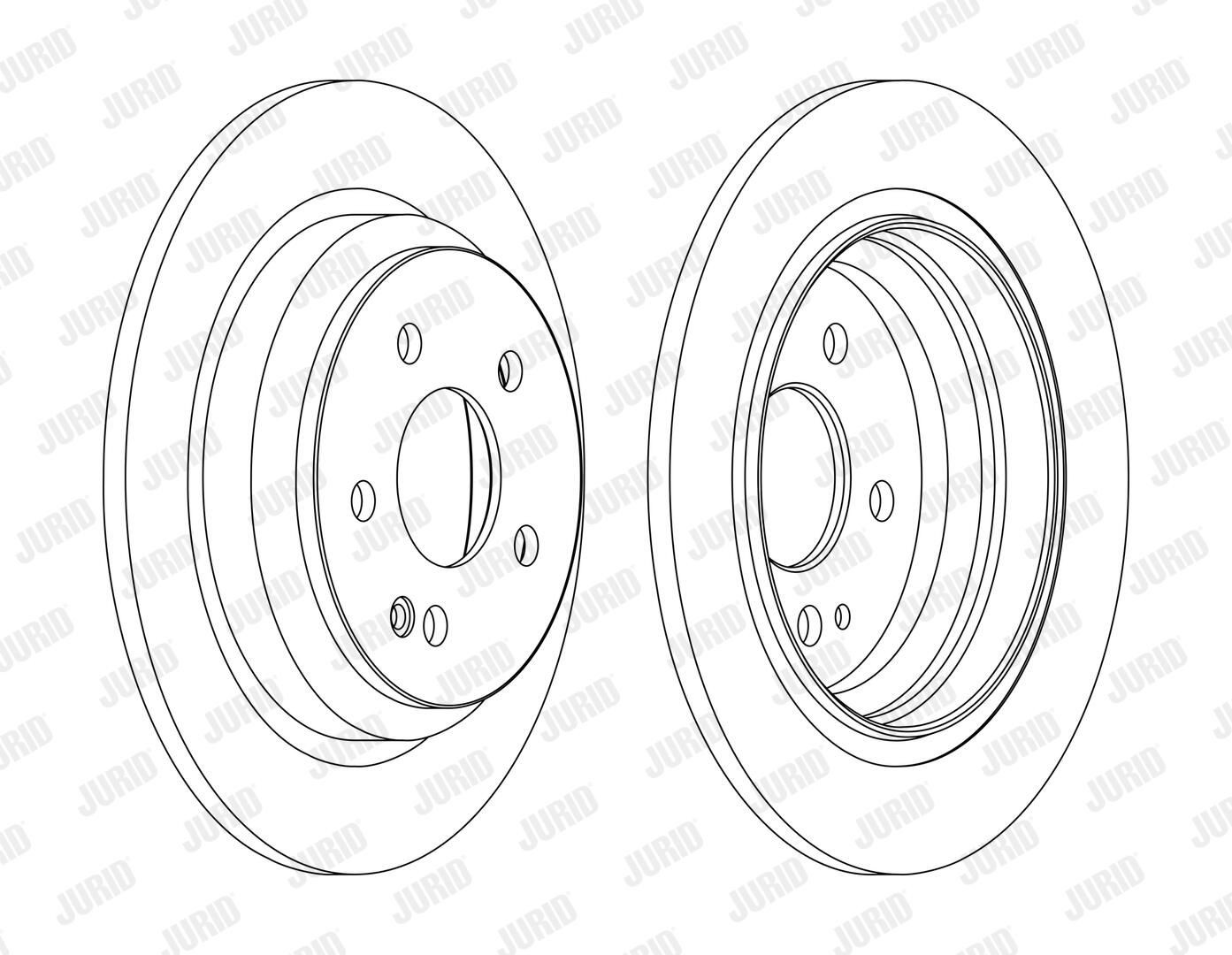 Задний тормозной диск Jurid/Bendix 562263JC цена, от 32.17 USD