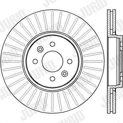 Тормоз дисковый передний Jurid/Bendix 562410JC цена, от 51.24 USD