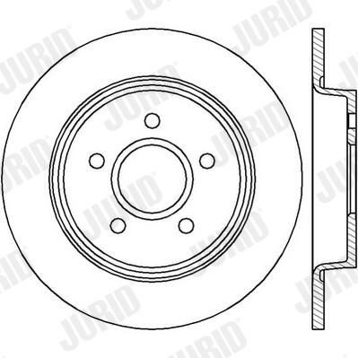 Задний тормозной диск Jurid/Bendix 562411JC цена, от 29.68 USD