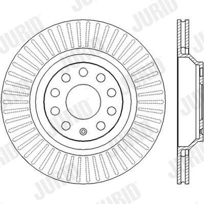Задний тормозной диск Jurid/Bendix 562432JC цена, от 58.96 USD