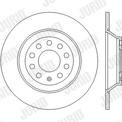 Задний тормозной диск Jurid/Bendix 562438JC цена, от 40.60 USD