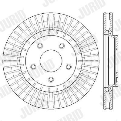 Тормоз дисковый передний Jurid/Bendix 562578JC цена, от 44.50 USD