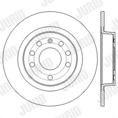 Задний тормозной диск Jurid/Bendix 562581JC цена, от 24.01 USD