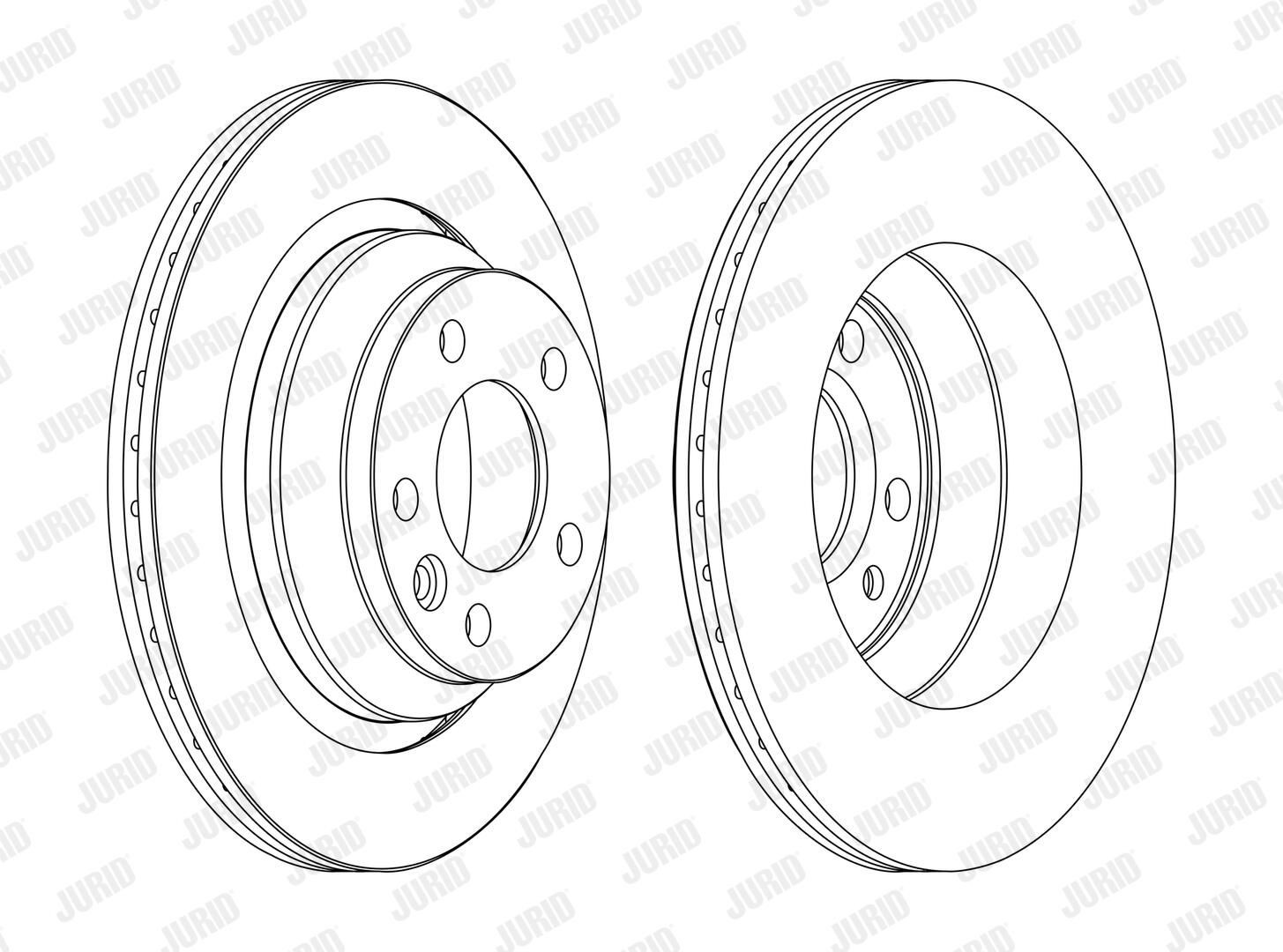 Задний тормозной диск Jurid/Bendix 562603JC цена, от 63.92 USD