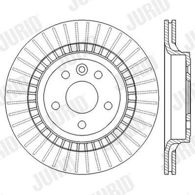 Задний тормозной диск Jurid/Bendix 562605JC цена, от 42.57 USD