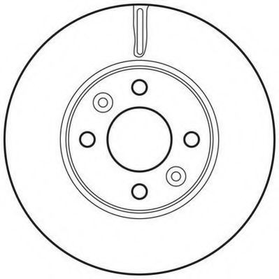 Передние тормозные диски 562636JC Jurid/Bendix