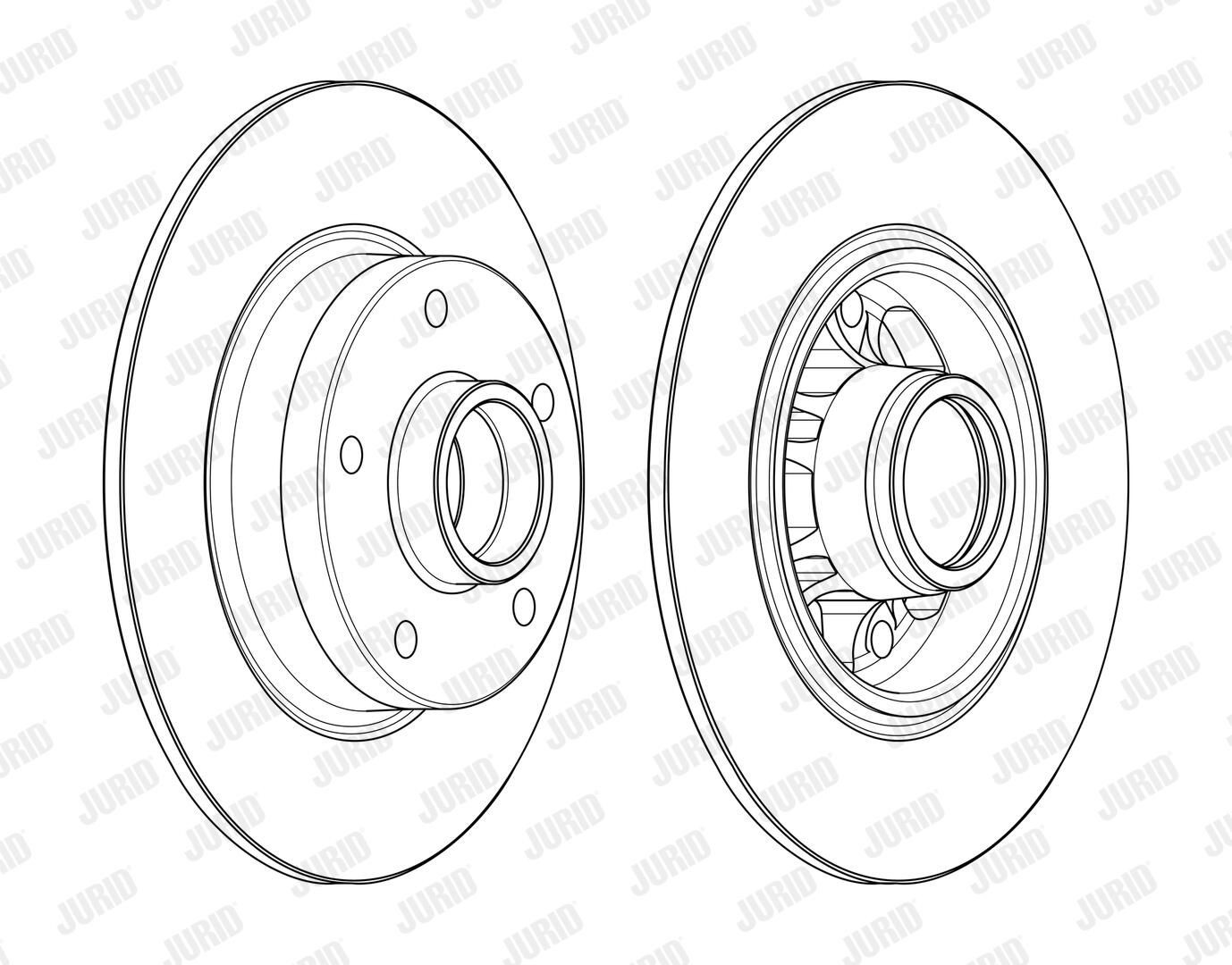 Задний тормозной диск Jurid/Bendix 562732J1 цена, от 81.69 USD