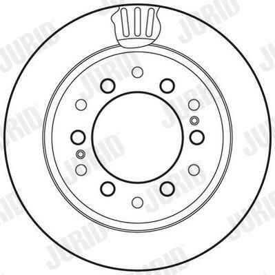 Задний тормозной диск Jurid/Bendix 562738JC цена, от 49.20 USD