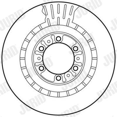 Тормоз дисковый передний Jurid/Bendix 562798JC цена, от 41.74 USD