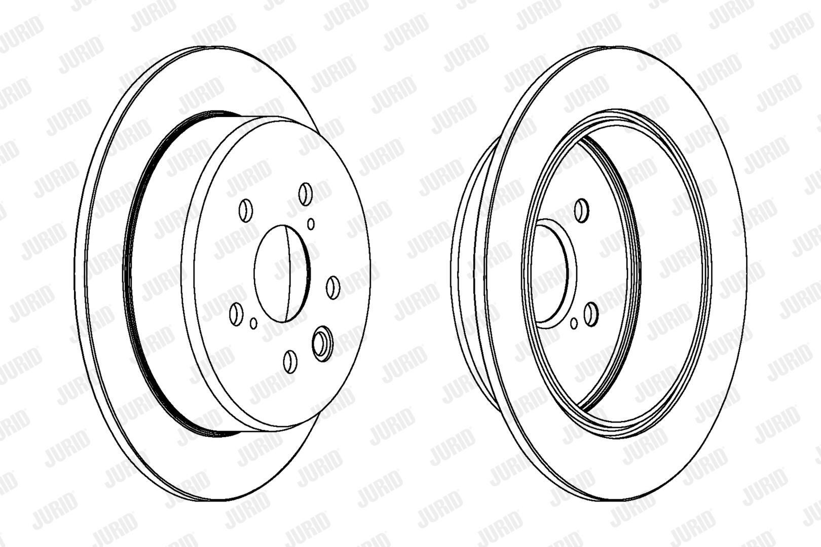 Задний тормозной диск Jurid/Bendix 562920JC цена, от 41.63 USD