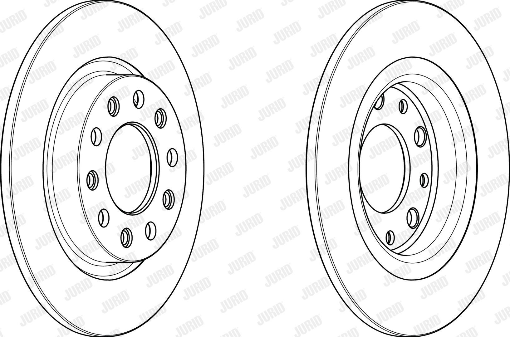 Задний тормозной диск Jurid/Bendix 563106JC цена, от 39.25 USD