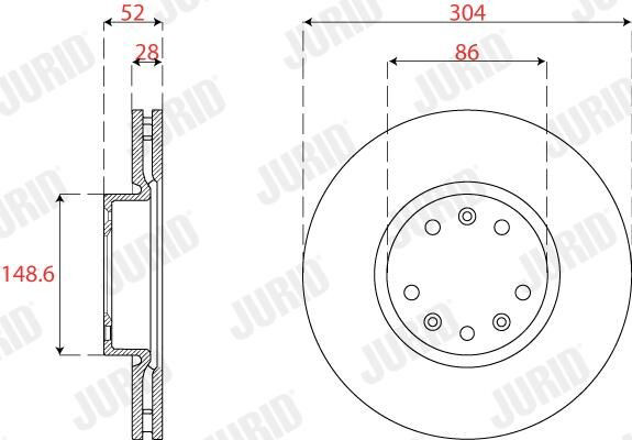 Купить 563275JC Jurid/Bendix Ротор тормозной