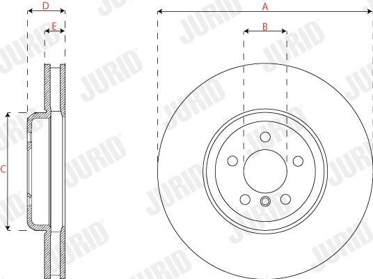 Купить 563284JC1 Jurid/Bendix Ротор тормозной