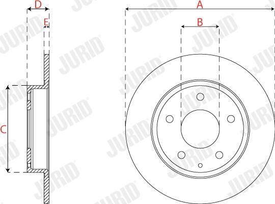 Купить 563286JC Jurid/Bendix Диск тормозной задний