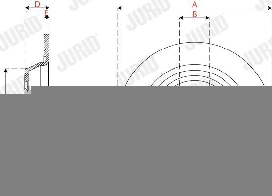 Купить 563301JC Jurid/Bendix Диск тормозной задний