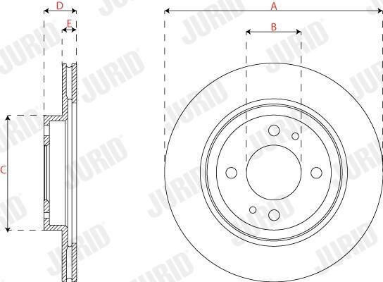 Купить 563312JC Jurid/Bendix Ротор тормозной