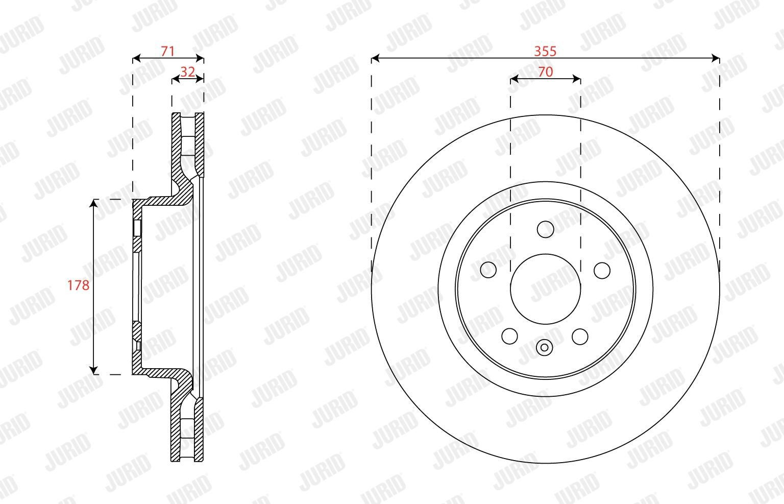 Тормоз дисковый передний Jurid/Bendix 563656JC1 цена, от 104.27 USD