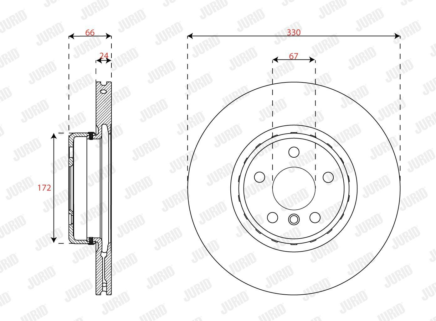 Тормоз дисковый передний Jurid/Bendix 563693JVC1 цена, от 114.02 USD