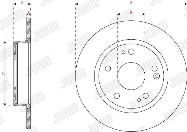 Купить 563824JC Jurid/Bendix Диск тормозной задний