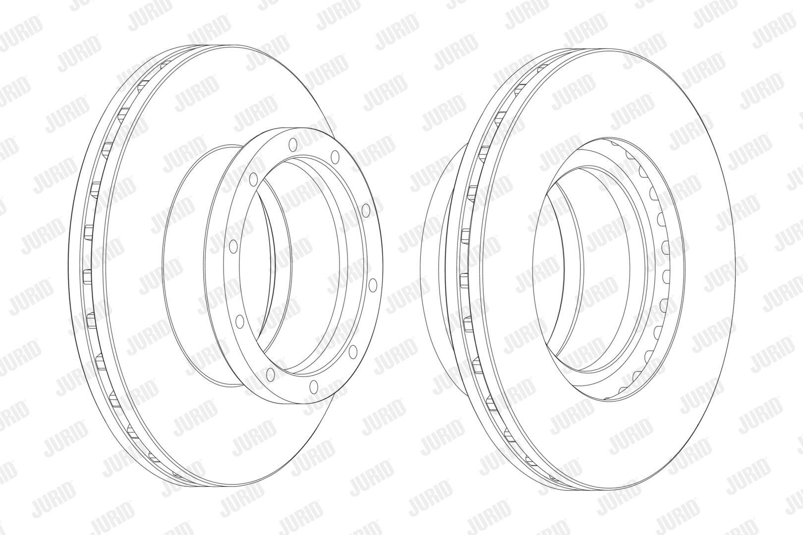 Тормоз дисковый передний Jurid/Bendix 567751J цена, от 112.49 USD