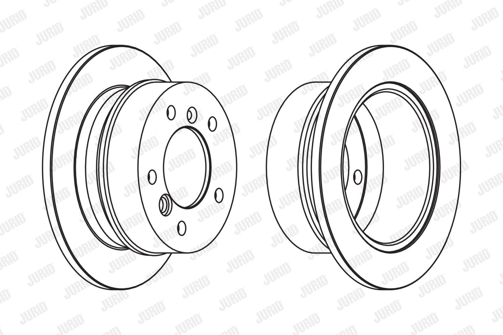 Задний тормозной диск Jurid/Bendix 567771J цена, от 38.40 USD