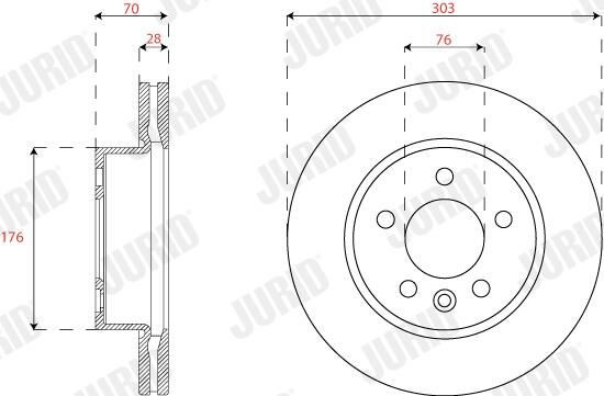 Купить 569276J Jurid/Bendix Ротор тормозной