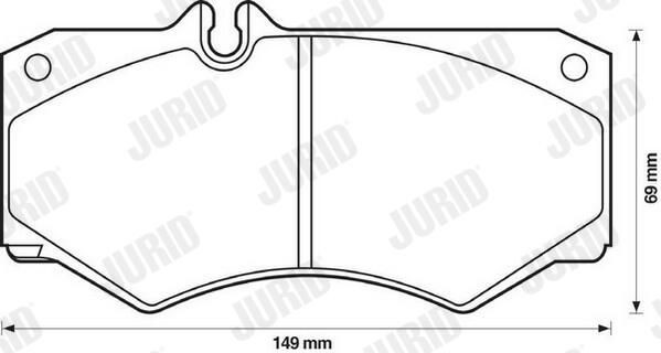 571272J Jurid/Bendix Колодки передние