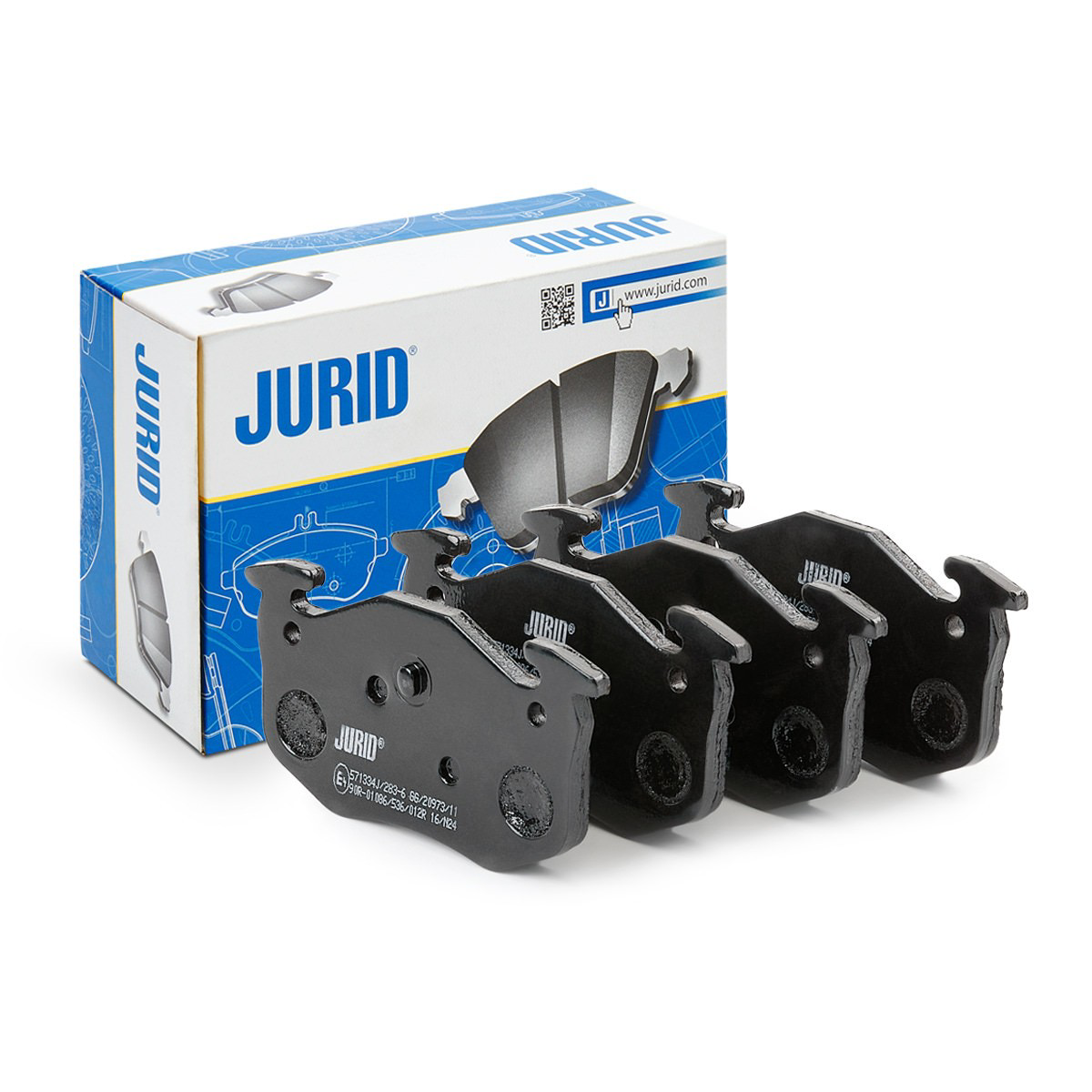 Задние тормозные колодки 571334J Jurid/Bendix