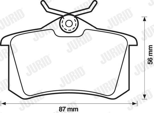Колодки дисковые  Jurid/Bendix 571361J цена, от 17.93 USD