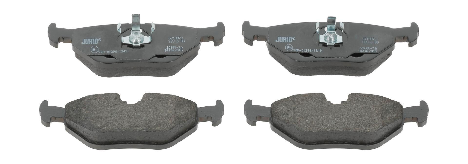 571387J Jurid/Bendix Колодки тормозные дисковые комплект