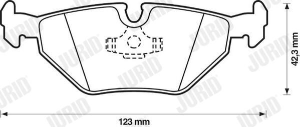 Колодки дисковые  Jurid/Bendix 571387J цена, от 20.59 USD