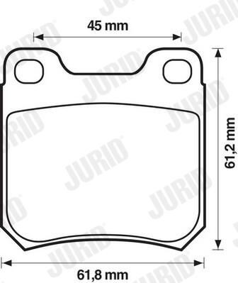 Колодки дисковые  Jurid/Bendix 571389J цена, от 22.12 USD