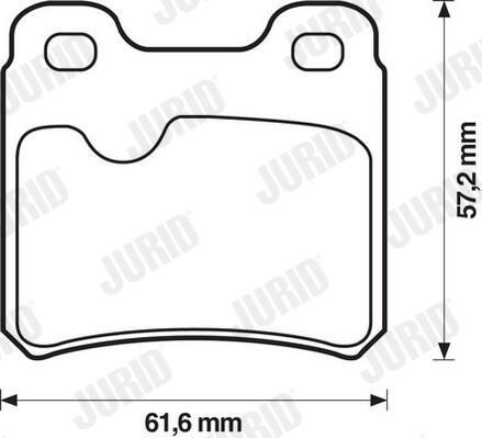 Колодки дисковые  Jurid/Bendix 571407J цена, от 11.73 USD