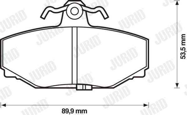 571418J Jurid/Bendix Колодки тормозные дисковые комплект